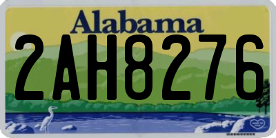 AL license plate 2AH8276