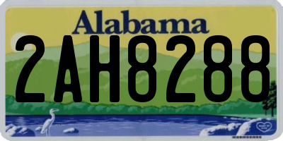 AL license plate 2AH8288