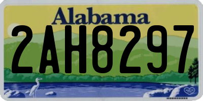 AL license plate 2AH8297