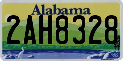AL license plate 2AH8328
