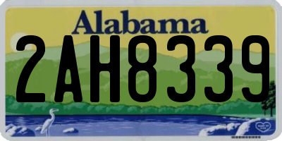 AL license plate 2AH8339