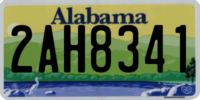 AL license plate 2AH8341