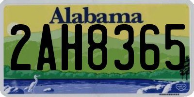 AL license plate 2AH8365