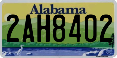 AL license plate 2AH8402