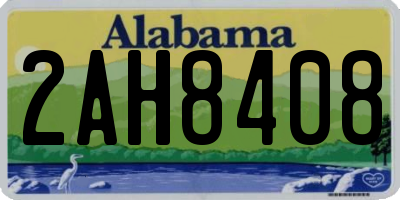 AL license plate 2AH8408
