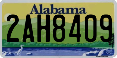 AL license plate 2AH8409