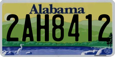 AL license plate 2AH8412