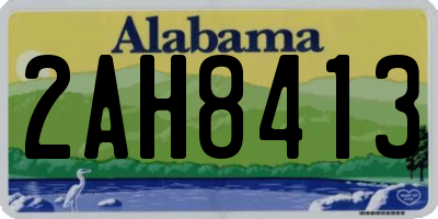 AL license plate 2AH8413