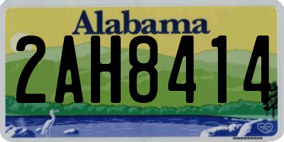 AL license plate 2AH8414