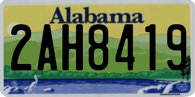 AL license plate 2AH8419