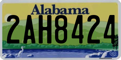 AL license plate 2AH8424