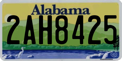 AL license plate 2AH8425