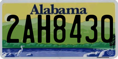 AL license plate 2AH8430