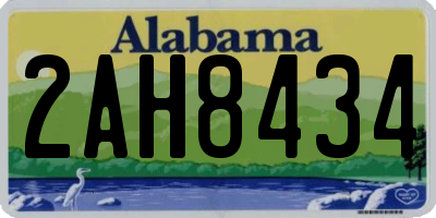 AL license plate 2AH8434