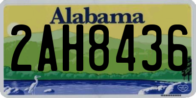AL license plate 2AH8436