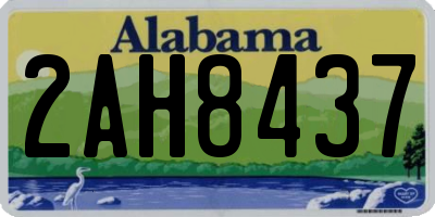 AL license plate 2AH8437