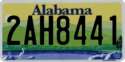 AL license plate 2AH8441