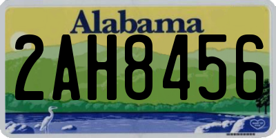 AL license plate 2AH8456