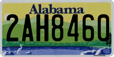 AL license plate 2AH8460