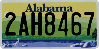 AL license plate 2AH8467