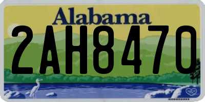 AL license plate 2AH8470