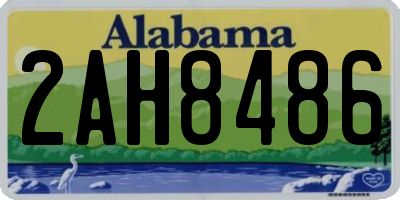 AL license plate 2AH8486
