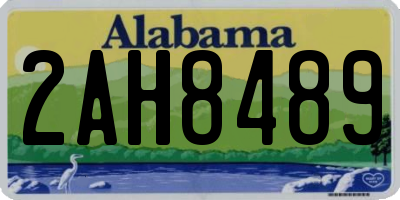 AL license plate 2AH8489