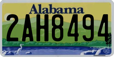 AL license plate 2AH8494