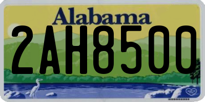 AL license plate 2AH8500