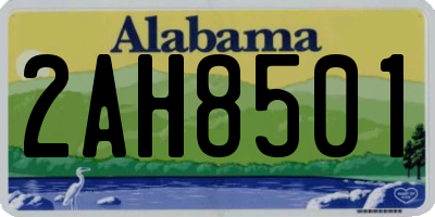 AL license plate 2AH8501