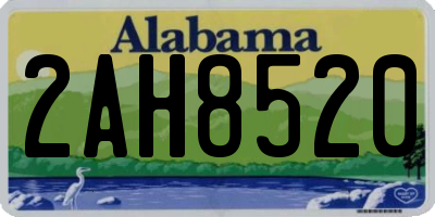AL license plate 2AH8520