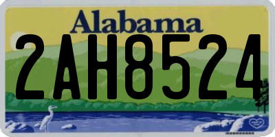 AL license plate 2AH8524
