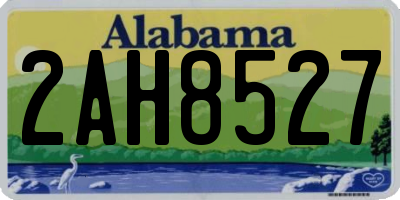 AL license plate 2AH8527