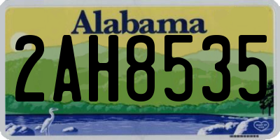 AL license plate 2AH8535