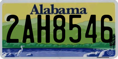 AL license plate 2AH8546