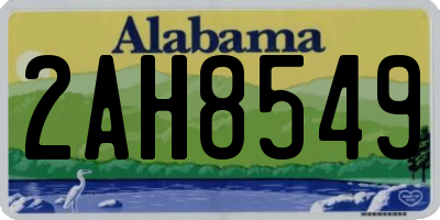 AL license plate 2AH8549