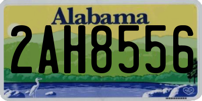AL license plate 2AH8556
