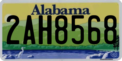 AL license plate 2AH8568