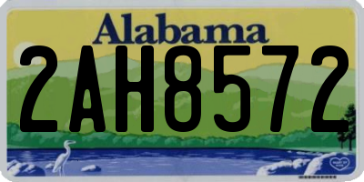 AL license plate 2AH8572