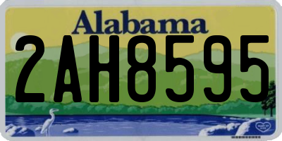 AL license plate 2AH8595