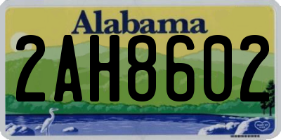 AL license plate 2AH8602