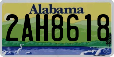 AL license plate 2AH8618
