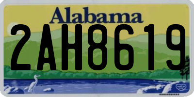 AL license plate 2AH8619
