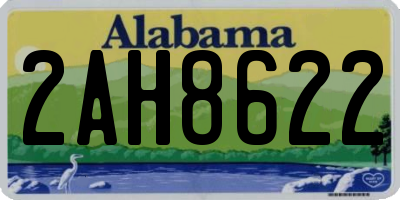 AL license plate 2AH8622