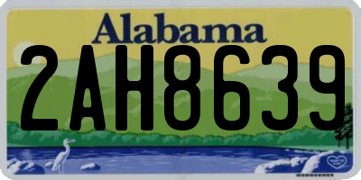 AL license plate 2AH8639