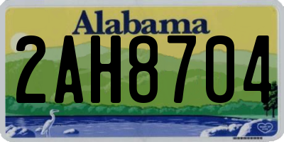 AL license plate 2AH8704