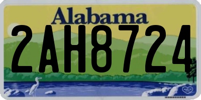 AL license plate 2AH8724