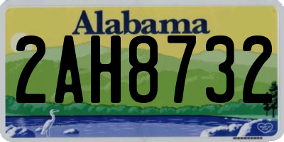 AL license plate 2AH8732