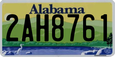 AL license plate 2AH8761