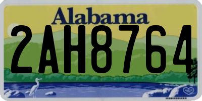 AL license plate 2AH8764